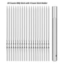 MasterGrill Flat Stainless Steel Skewers.