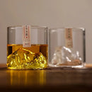 Guanshan Whiskey Glass Set Transparent Crystal Cup Suitable for Drinking Whiskey Cognac Cocktail Ice Wine Glass.