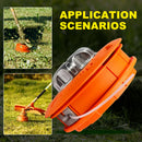 CMCP M10 Aluminum Nylon Brush Mower Bump Spool Grass Trimmer 2 Lines Cutter Head Thread Line String Saw Gasoline Brush Cutter.