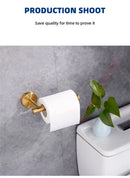Adhesive Toilet Paper Roll Holder Organizer Wall Mount Storage Stand Bathroom No-Drill Tissue Towel Dispenser Stainless.