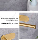 Adhesive Toilet Paper Roll Holder Organizer Wall Mount Storage Stand Bathroom No-Drill Tissue Towel Dispenser Stainless.