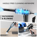 Portable Compressed Air Vacuum Cleaner 15000PA Cordless, High Power, for Car and Home.