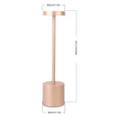 Classic USB Rechargeable Table Lamp Night Light, with Stepless Brightness Adjustment, Touch 3-Color Bedside Lamp.