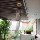 1piece 12 Tubes Aluminum Alloy Wind Chimes with Hook Gold/silver Bells for Outside Home Wedding Party Memorial Decoration Gifts.