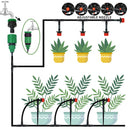 Micro Drip Irrigation System Portable 20M Automatic Watering with Adjustable Drippers Misting Watering Kits Garden Hose.