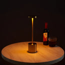 Classic USB Rechargeable Table Lamp Night Light, with Stepless Brightness Adjustment, Touch 3-Color Bedside Lamp.