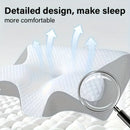 2025 Ergonomic Neck Horn Pillow for Side,Shoulder Relaxation, Soft Yet Firm Support,Back and Stomach Sleepers - Contoured Design.