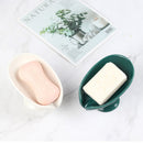 New 1 ceramic Leay shower soap holder, bathroom and kitchen supplies shape box, drain hole tray, storage board.