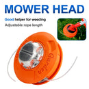 CMCP M10 Aluminum Nylon Brush Mower Bump Spool Grass Trimmer 2 Lines Cutter Head Thread Line String Saw Gasoline Brush Cutter.