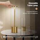 Classic USB Rechargeable Table Lamp Night Light, with Stepless Brightness Adjustment, Touch 3-Color Bedside Lamp.