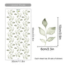 Boho Floral Wall Stickers for Kids, Watercolor Children's Room, Living Room, Home Decor, Art, Eco-Friendly Removable Stickers, PVC Murals.