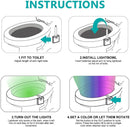 Smart Motion Sensor Toilet Night Light – 8 Color LED.