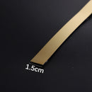 5/10 Meter Gold Wall Sticker, Smooth Stainless Steel Strip, Self-Adhesive, Decorative Mirrors for Living Room, Luxe Wall Edge Strip.