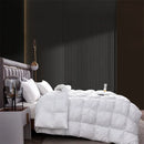 High Grade 100% White Goose Down Quilt Winter Warm Feather Duvet Queen King Cozy Lightweight 3D Bread Comforter Pinch Pleated.