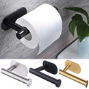 Adhesive Toilet Paper Roll Holder Organizer Wall Mount Storage Stand Bathroom No-Drill Tissue Towel Dispenser Stainless.