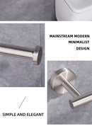 Adhesive Toilet Paper Roll Holder Organizer Wall Mount Storage Stand Bathroom No-Drill Tissue Towel Dispenser Stainless.