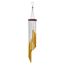 1piece 12 Tubes Aluminum Alloy Wind Chimes with Hook Gold/silver Bells for Outside Home Wedding Party Memorial Decoration Gifts.