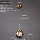 NordicGlow Glass Pendant Light.