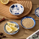 Japanese Style Ceramic Dessert Sauce Dish Tableware Creative Cute Cartoon Lucky Cat Pattern Water Drop Shape Fruit Sushi Plates.