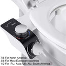 Bidet Toilet Seat Attachment Non-Electric Self-Cleaning Dual Nozzles Wash Hot Cold Mixer Water Lady Bathroom Accessories Sprayer.
