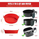 🔥Air Fryer Silicone Liners Reusable.
