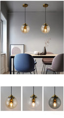 NordicGlow Glass Pendant Light.