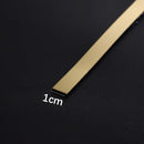 5/10 Meter Gold Wall Sticker, Smooth Stainless Steel Strip, Self-Adhesive, Decorative Mirrors for Living Room, Luxe Wall Edge Strip.