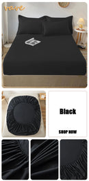 100% Cotton Fitted Sheet with Elastic Bands Non Slip Adjustable Mattress Covers for Single Double King Queen Bed,140/160/200cm.