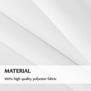 White Table Cloth Stain Resistant Decorative Washable Polyester Rectangle Tablecloths for Dining Table Parties and Wedding.