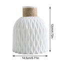 Rope Plastic Vase Flower Arrangement DIY Flowerpot Living Room Porcelain Imitation Flower Ware Home Decoration Ornaments.