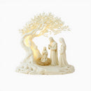 2D Flat Prayer under Moonlight Tree Decoration Religious Theme Popular Culture Inspired Home Office Desk Artwork Gift.