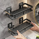 Rectangular Corner Shelf for Wall Mounting, Bathroom Shelf, Towel Rack, Shower Shampoo Holder, No-Drill Shelf.