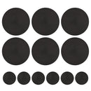 Round Braided Placemats Set of 6 Washable PP/PET Heat Resistant 34cm Table Place Mat for Kitchen Xmas Dining Table Party Decor.