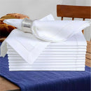 Set of 6 Hemstitched Linen Napkins Chistmas Cloth Napkins Nature Color Dinner Napkins Washable Flax Cloth Napkin.