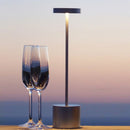Classic USB Rechargeable Table Lamp Night Light, with Stepless Brightness Adjustment, Touch 3-Color Bedside Lamp.