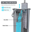 FlexiClean™ – 360° Triangle Microfiber Mop.