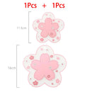 Pink Flower Silicone Coasters Kawaii Sakura Style Coasters for Coffee Tea Insulating Mat.