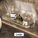 Acryli Bathroom Shelf No Drill Organizer Shower Storage Rack Washstand Cosmetics Storage Rack Wall Mounted Toilet Shampoo Holder.