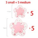 Pink Flower Silicone Coasters Kawaii Sakura Style Coasters for Coffee Tea Insulating Mat.