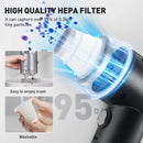 Portable Compressed Air Vacuum Cleaner 15000PA Cordless, High Power, for Car and Home.