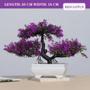 Artificial Plants Bonsai Small Tree Simulation Pot Plants Fake Flowers Table Potted Ornaments for Hotel Garden Home Decor planta.