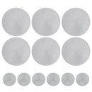 Round Braided Placemats Set of 6 Washable PP/PET Heat Resistant 34cm Table Place Mat for Kitchen Xmas Dining Table Party Decor.