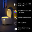 Smart Motion Sensor Toilet Night Light – 8 Color LED.