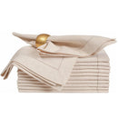 Set of 6 Hemstitched Linen Napkins Chistmas Cloth Napkins Nature Color Dinner Napkins Washable Flax Cloth Napkin.