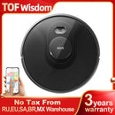 ABIR X8 Robot Vacuum, Laser System, Restricted Area Setup for Residential Carpet, Ultra Power 6500Pa. Laser Precision. Full Home Automation.