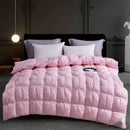 High Grade 100% White Goose Down Quilt Winter Warm Feather Duvet Queen King Cozy Lightweight 3D Bread Comforter Pinch Pleated.