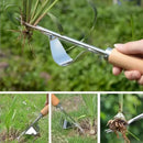 Manual Weeding Machine Set: Mower Sickle + Road Crack Weeding Tool + Garden Hand Shovel - Heavy Duty Carbon Steel for Outdoor.