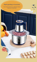 Electric Meat Grinder, Food Processor, Multifunctional Stainless Steel.
