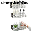 Rectangular Corner Shelf for Wall Mounting, Bathroom Shelf, Towel Rack, Shower Shampoo Holder, No-Drill Shelf.