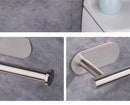 Adhesive Toilet Paper Roll Holder Organizer Wall Mount Storage Stand Bathroom No-Drill Tissue Towel Dispenser Stainless.